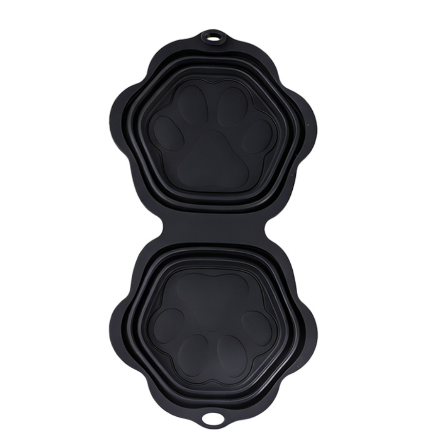 Complimentary Double Collapsible Travel Bowl